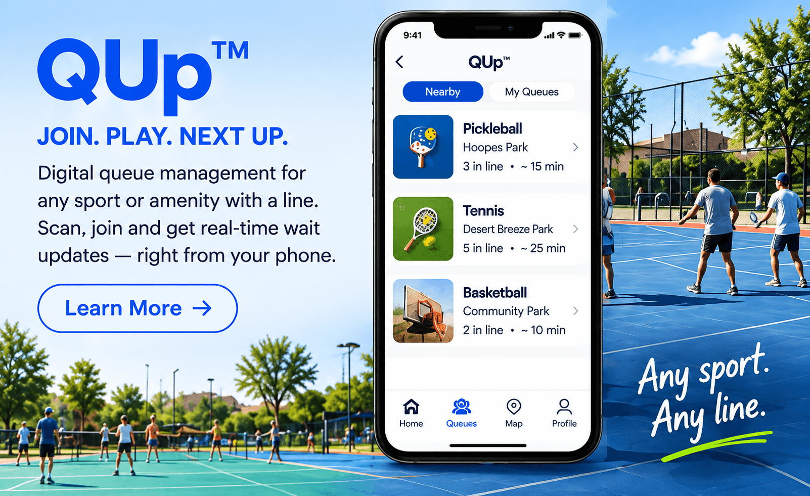 QUp — Join. Play. Next Up.